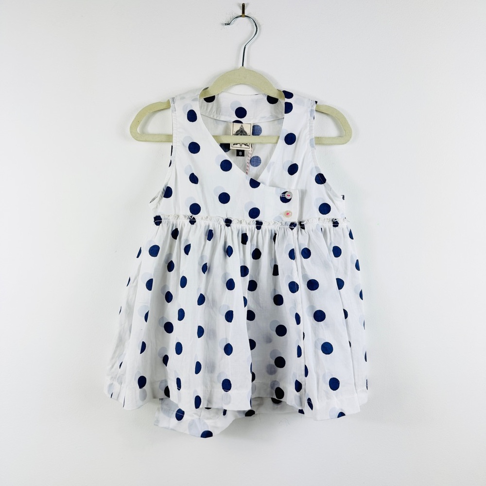 Dagmar Daley 100% cotton little girls toddler polka dot top